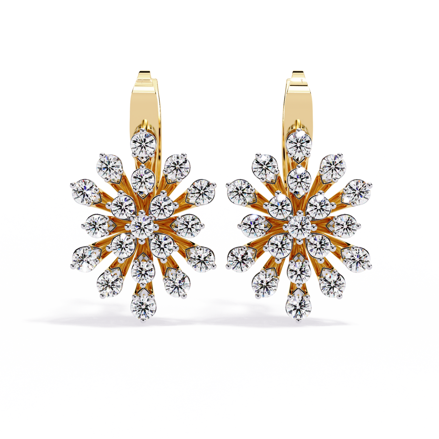 Astra Bloom Diamond Stud Earrings