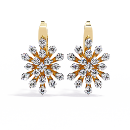 Astra Bloom Diamond Stud Earrings