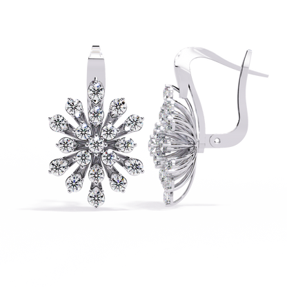 Astra Bloom Diamond Stud Earrings