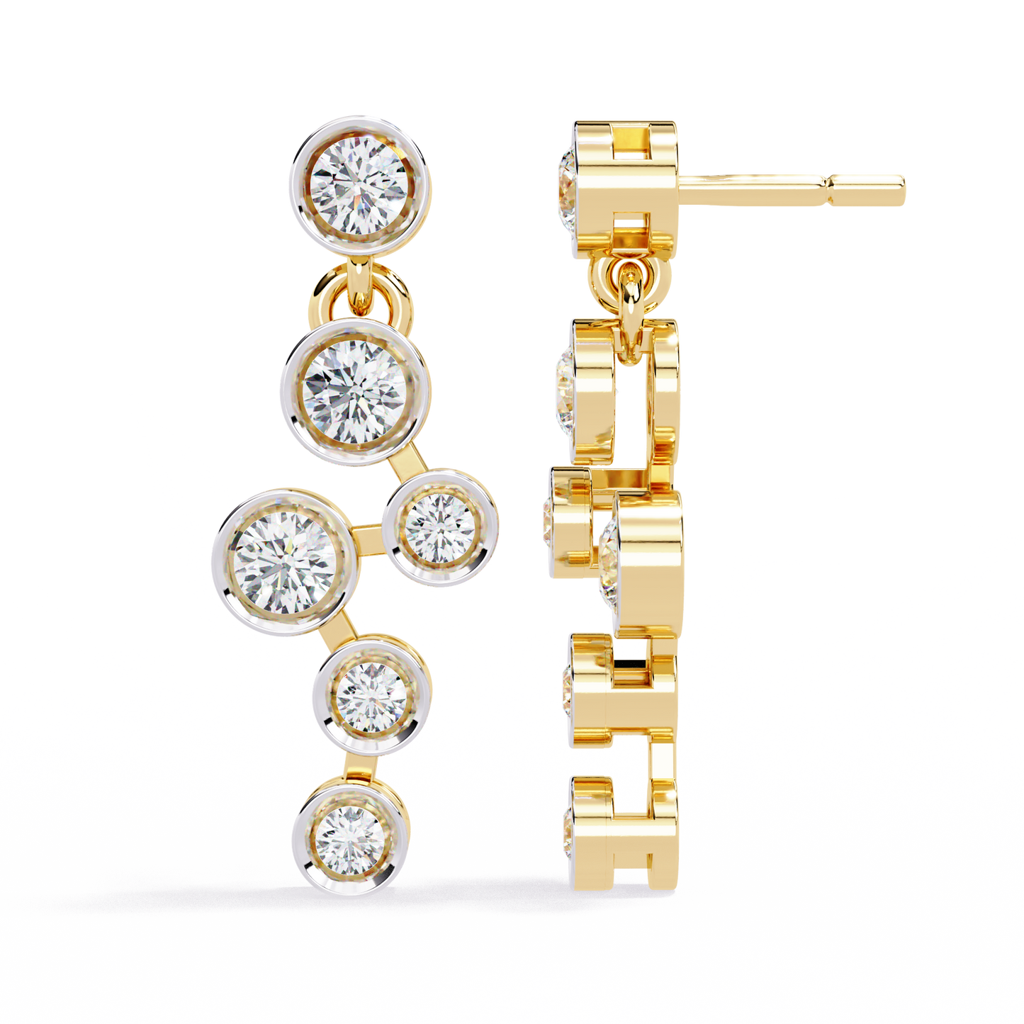Celeste Cascade Diamond Earrings