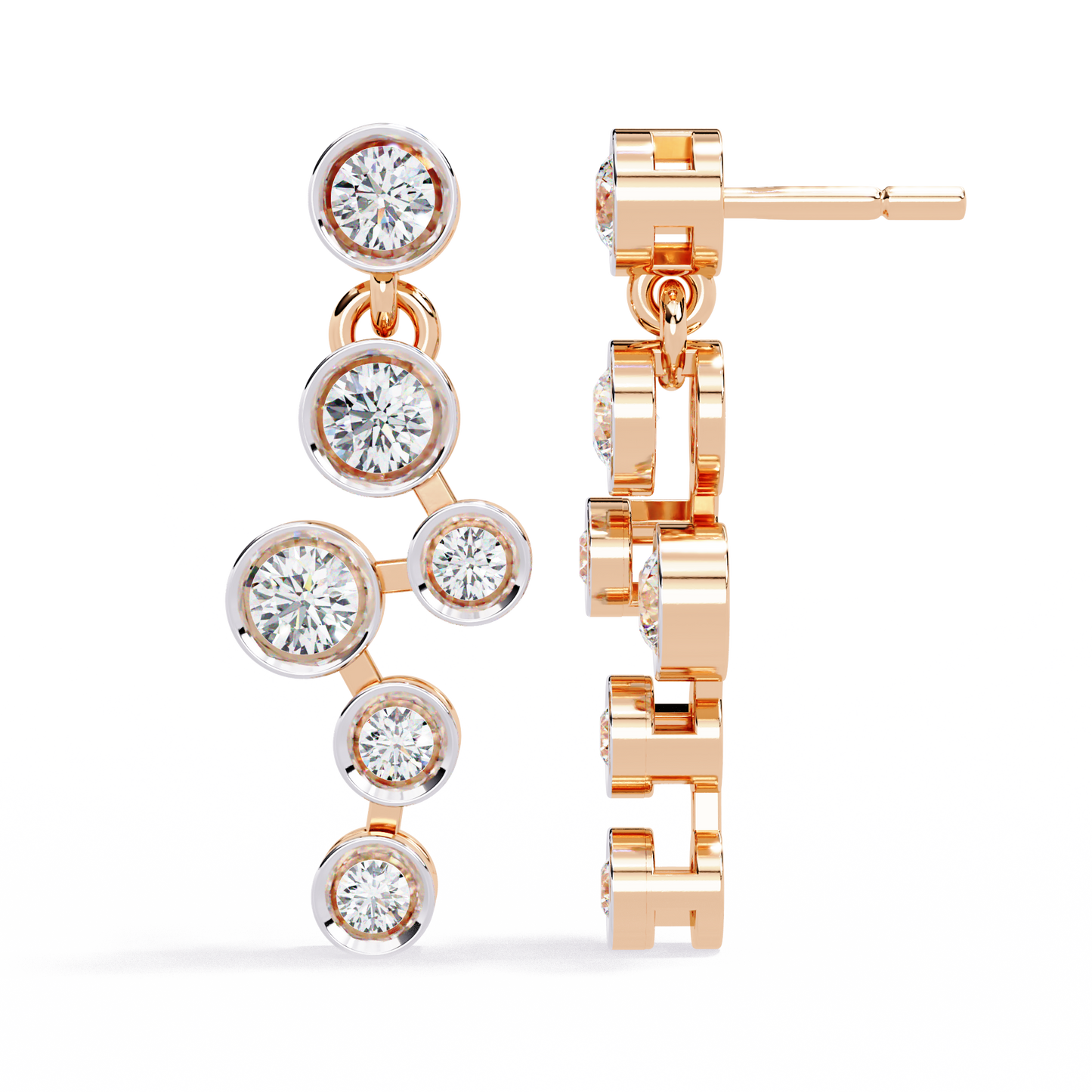Celeste Cascade Diamond Earrings