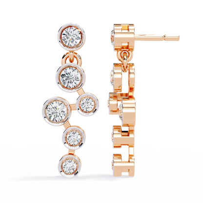 Celeste Cascade Diamond Earrings