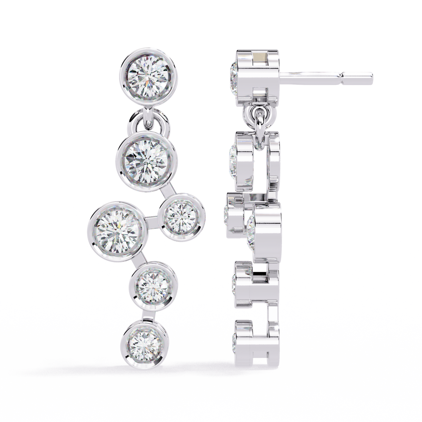 Celeste Cascade Diamond Earrings