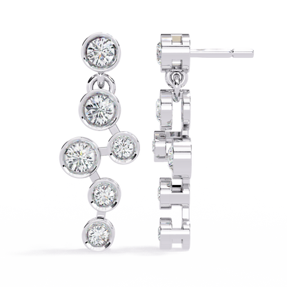 Celeste Cascade Diamond Earrings