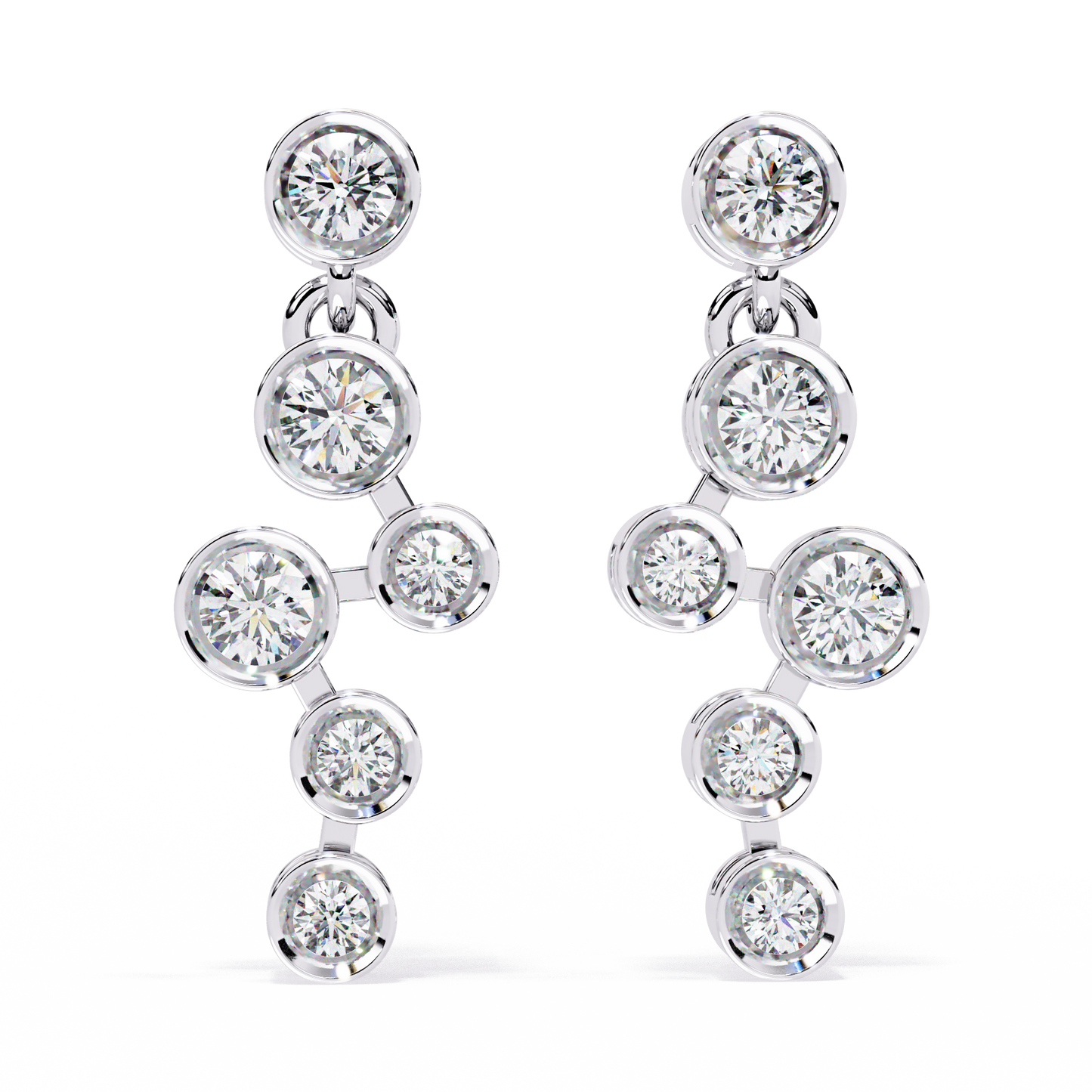 Celeste Cascade Diamond Earrings