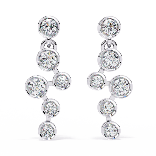 Celeste Cascade Diamond Earrings