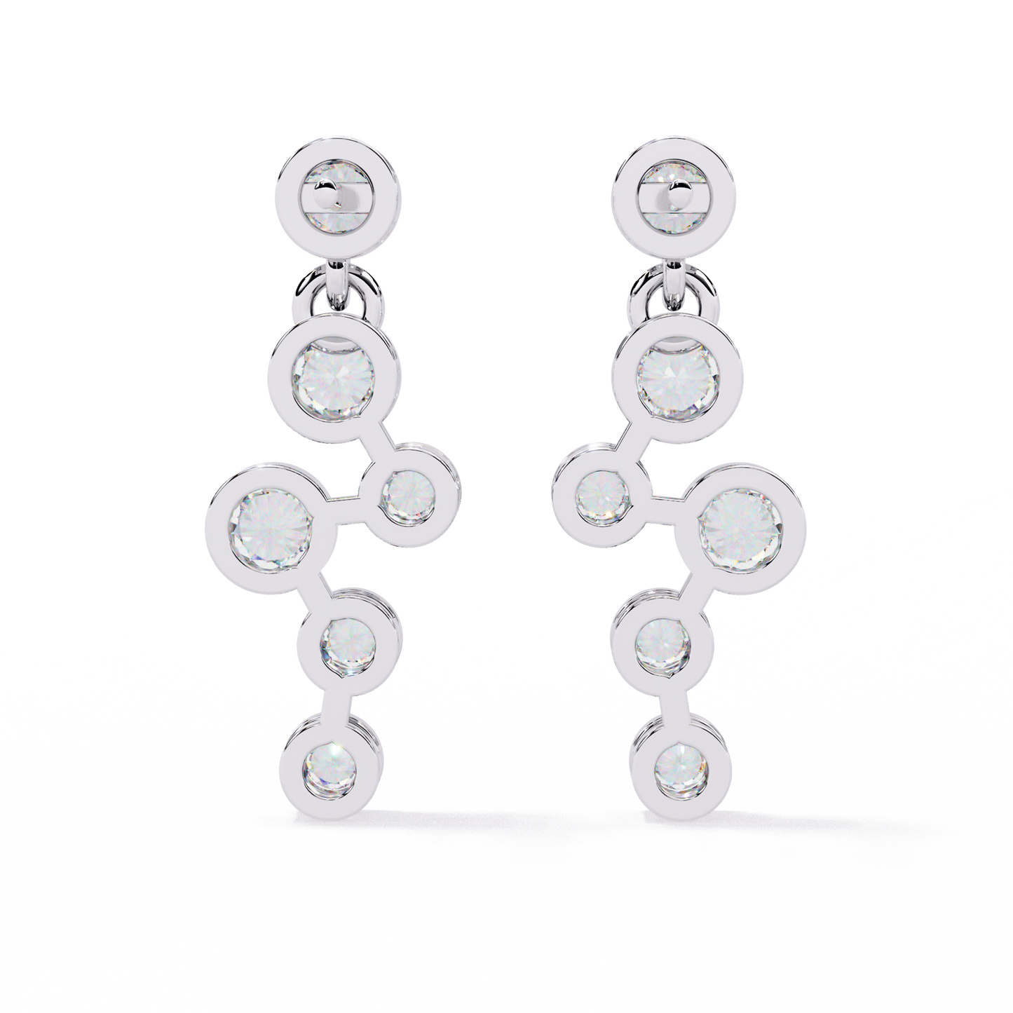 Celeste Cascade Diamond Earrings