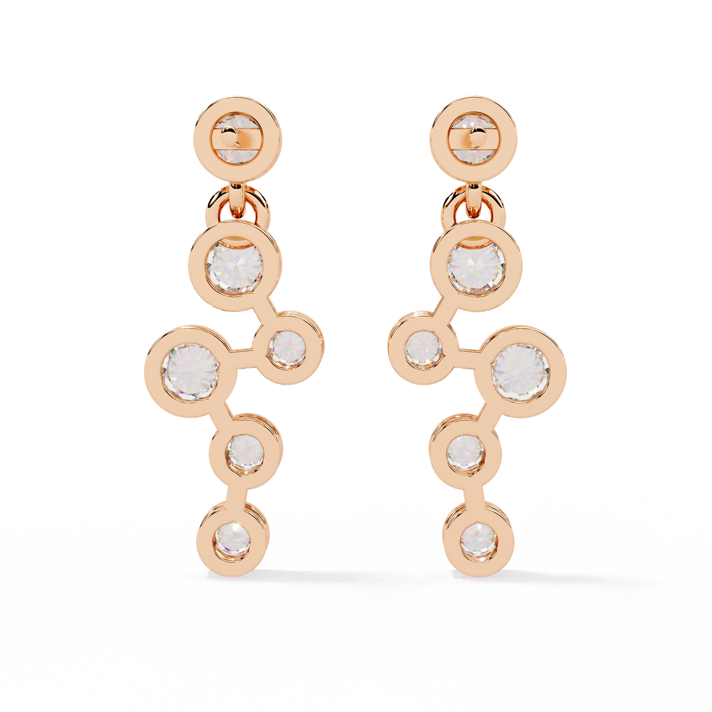 Celeste Cascade Diamond Earrings