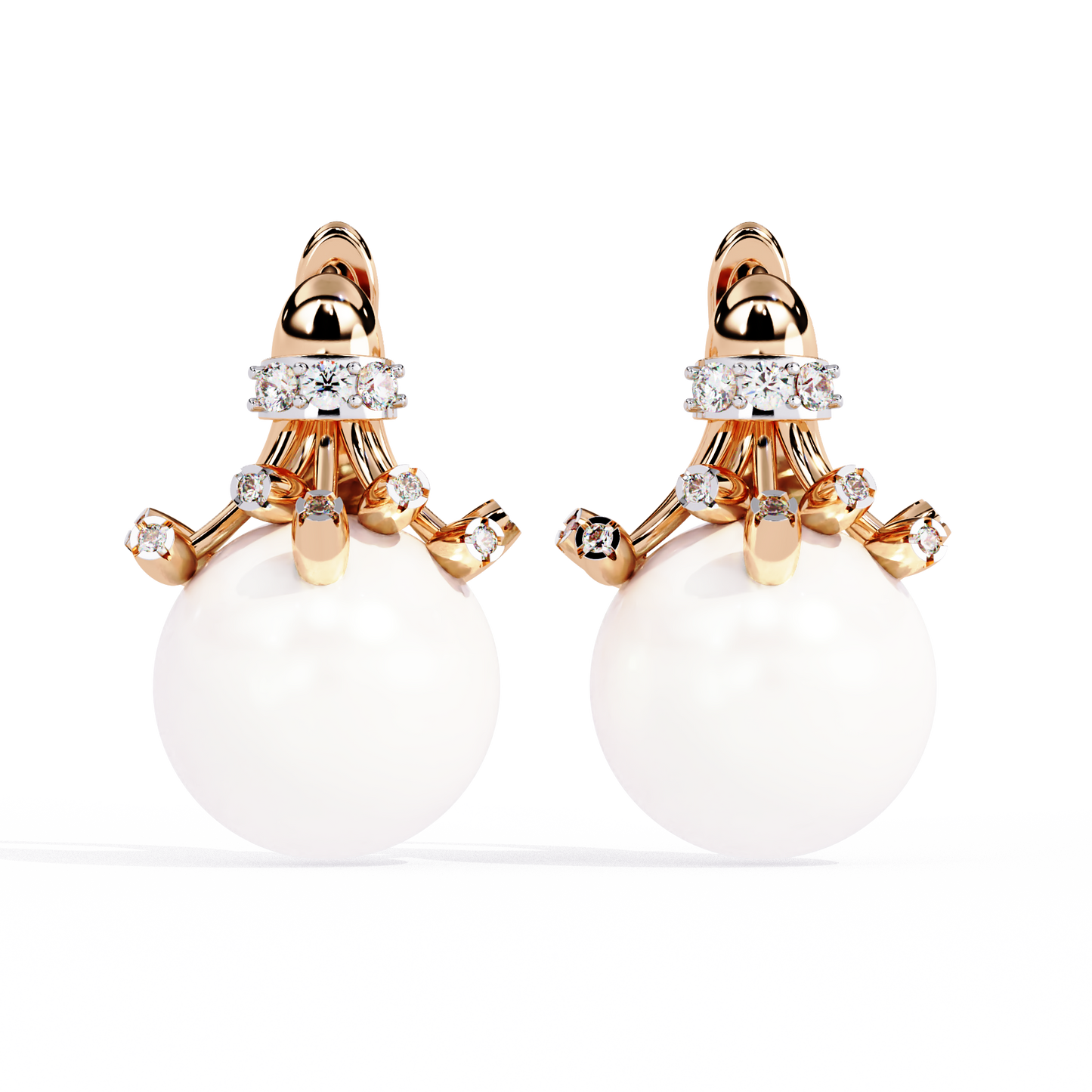 Celeste Pearl Crown Earrings