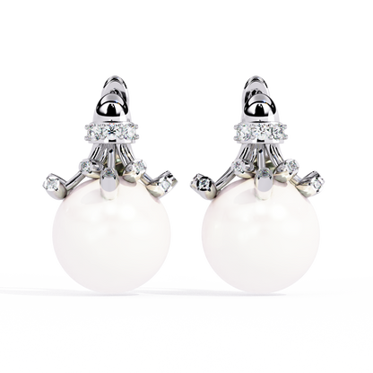 Celeste Pearl Crown Earrings