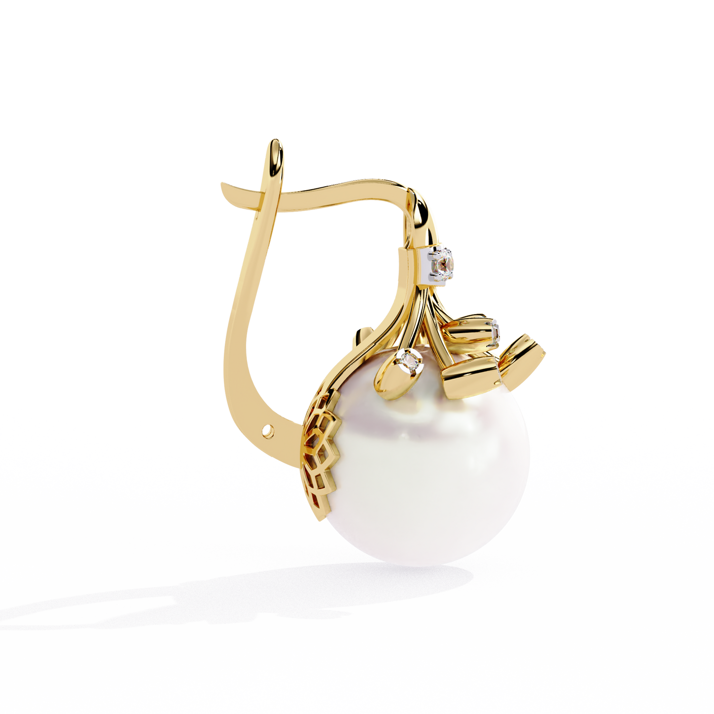Celeste Pearl Crown Earrings