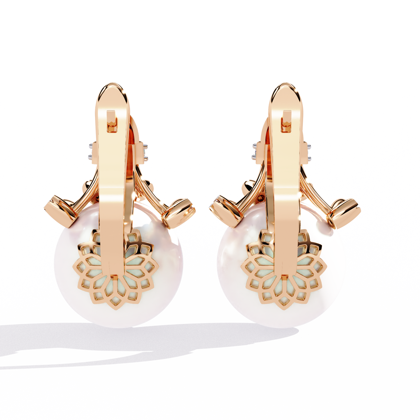 Celeste Pearl Crown Earrings