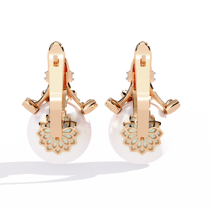 Celeste Pearl Crown Earrings