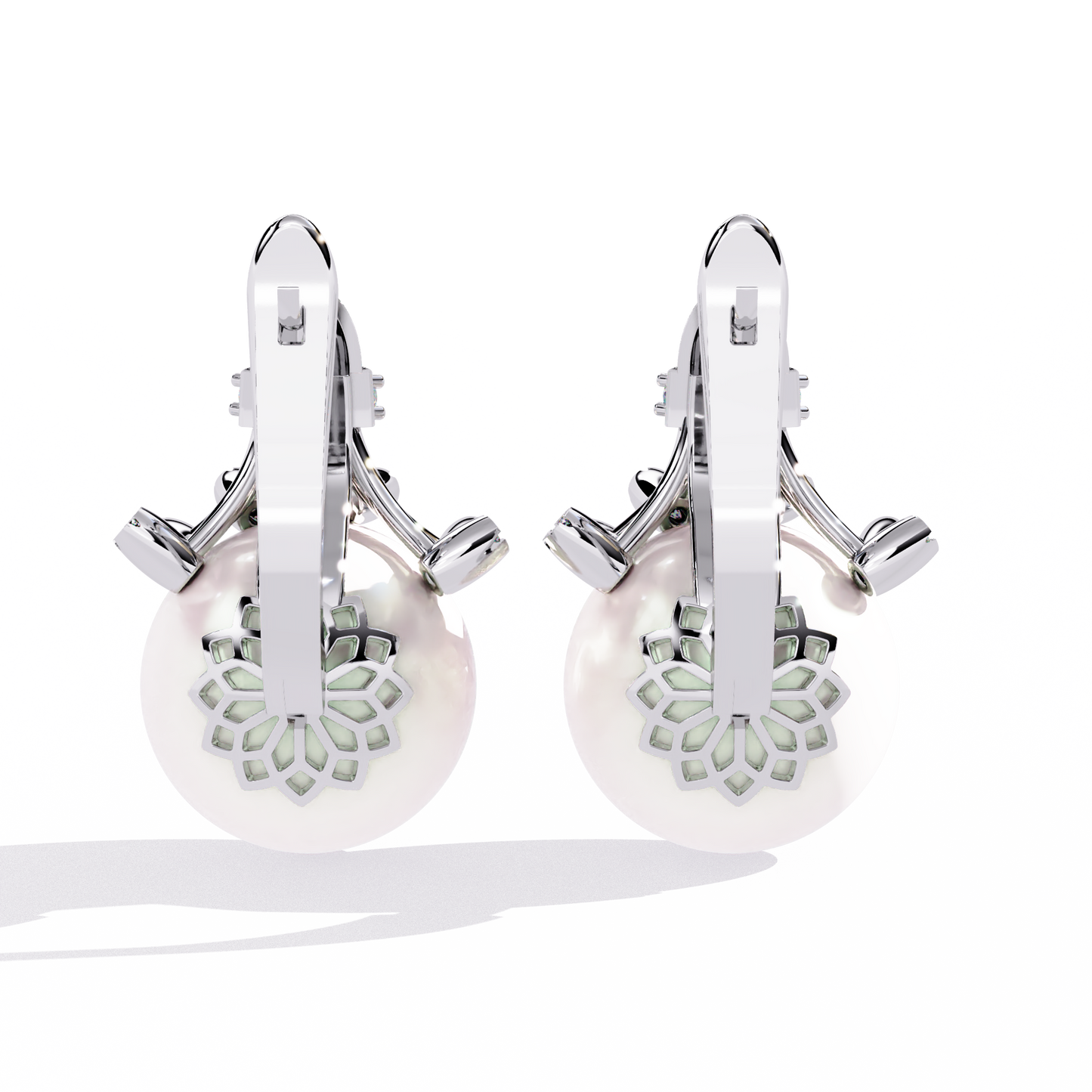 Celeste Pearl Crown Earrings