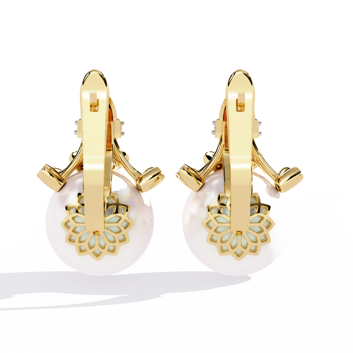 Celeste Pearl Crown Earrings