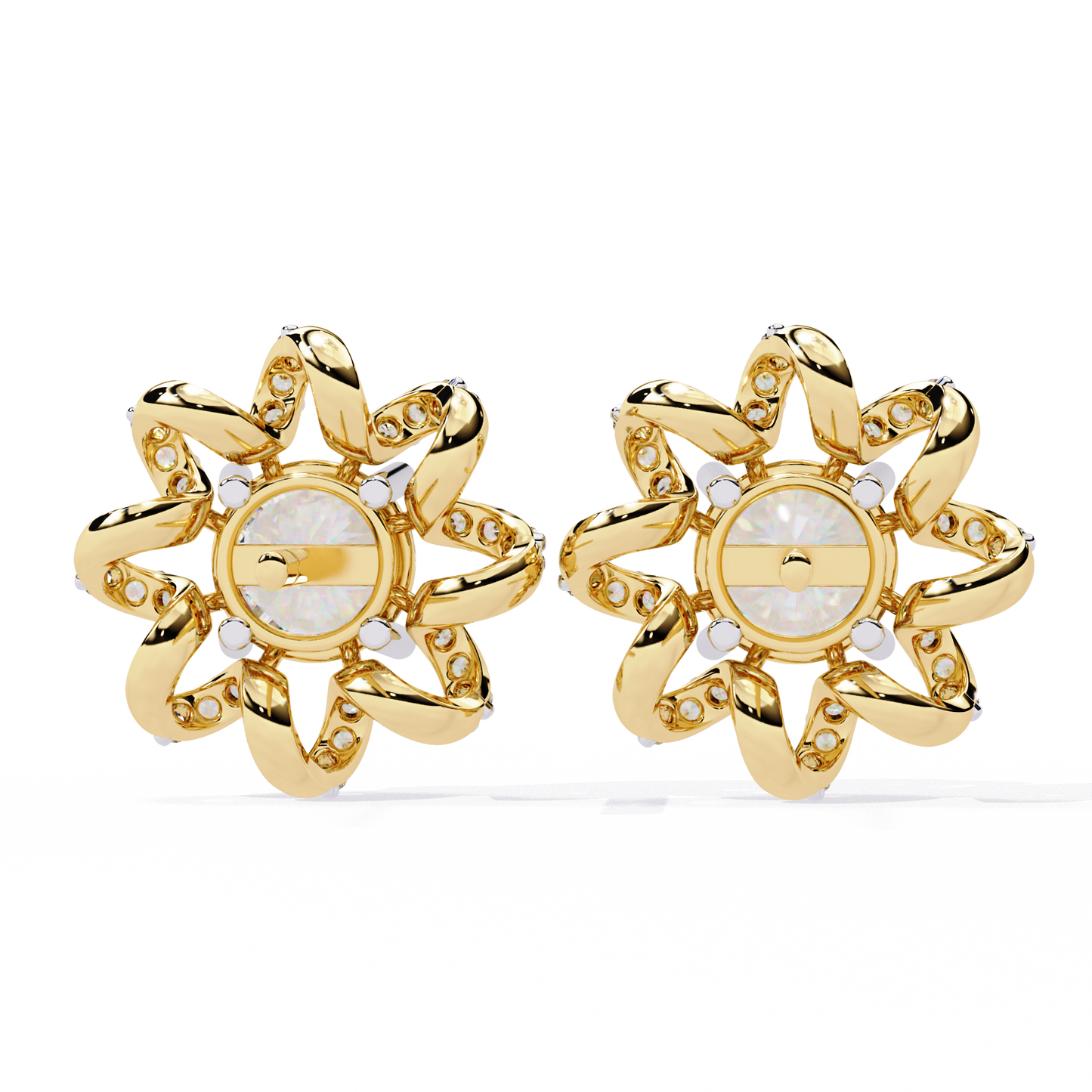 Heliora Floral Diamond Earrings