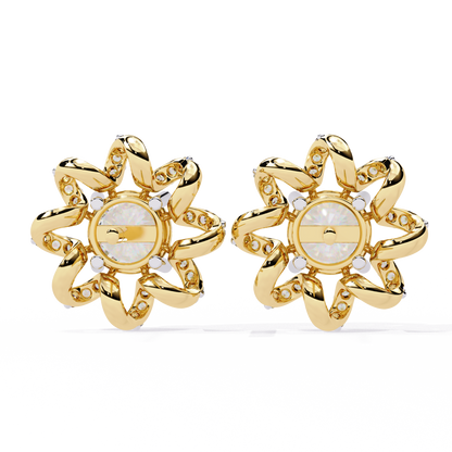 Heliora Floral Diamond Earrings