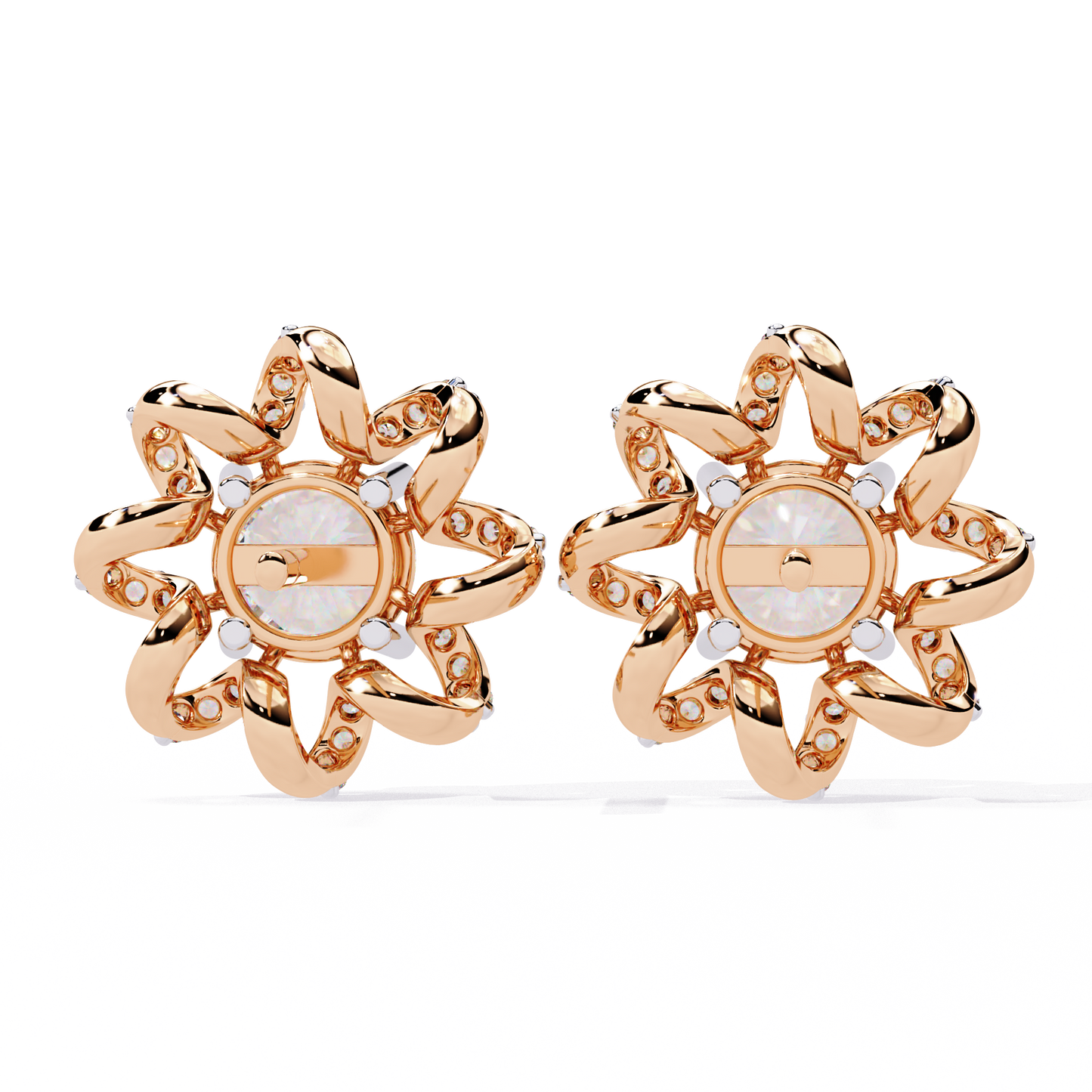 Heliora Floral Diamond Earrings