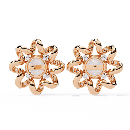 Heliora Floral Diamond Earrings