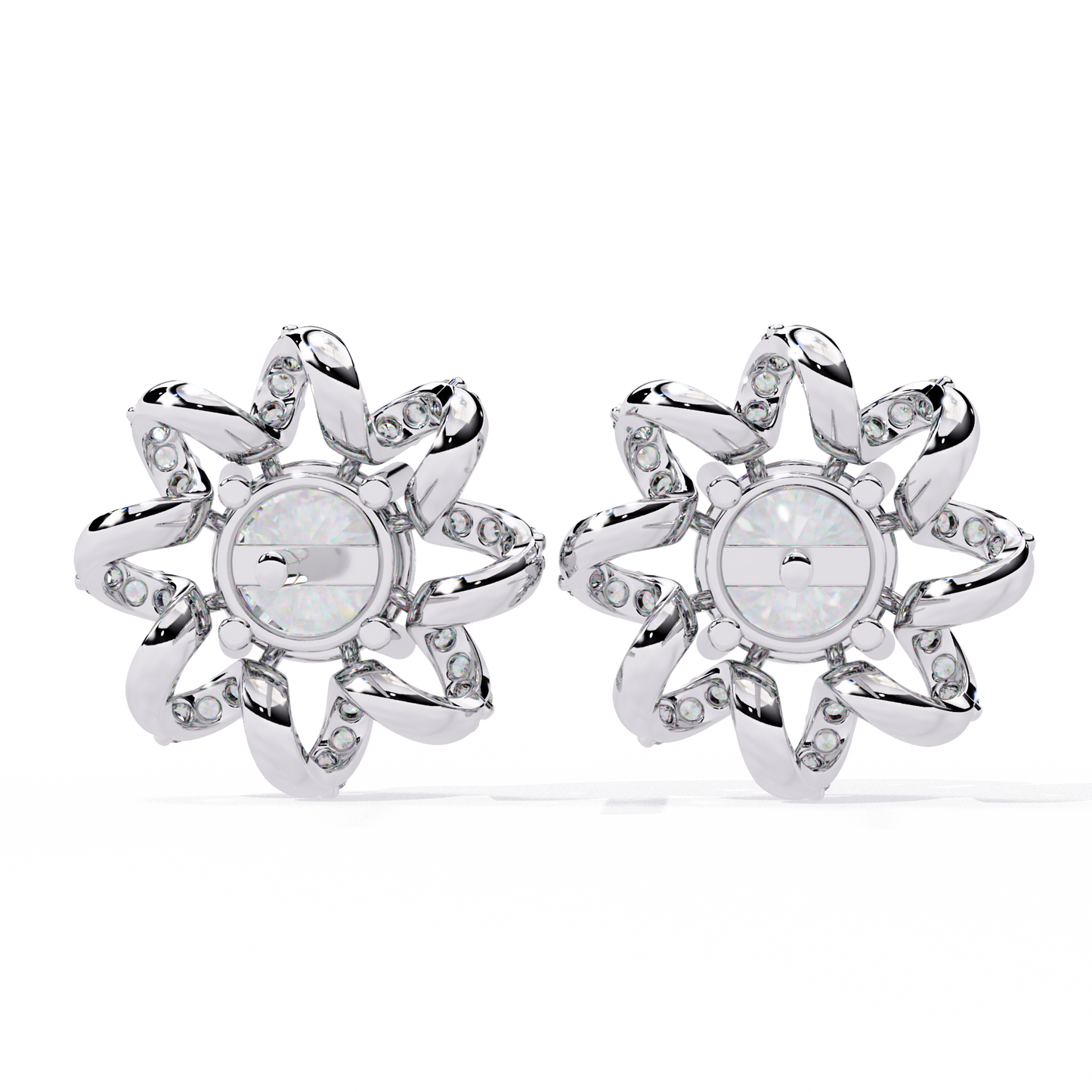 Heliora Floral Diamond Earrings
