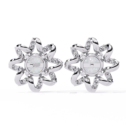 Heliora Floral Diamond Earrings
