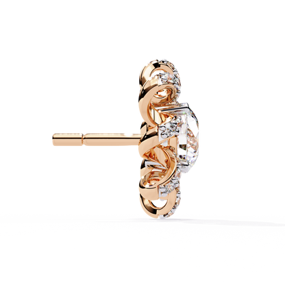 Heliora Floral Diamond Earrings