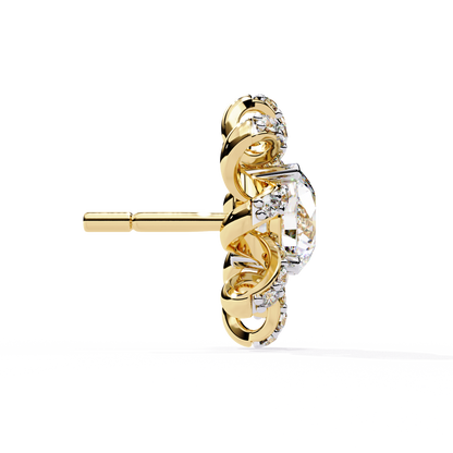 Heliora Floral Diamond Earrings