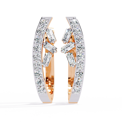 Aurielle Diamond Hoop Earrings
