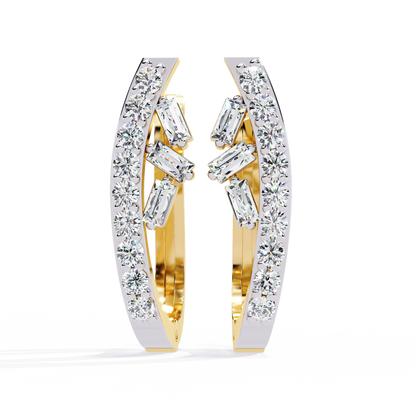 Aurielle Diamond Hoop Earrings