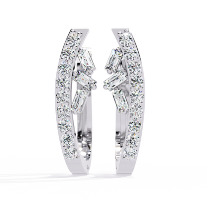 Aurielle Diamond Hoop Earrings