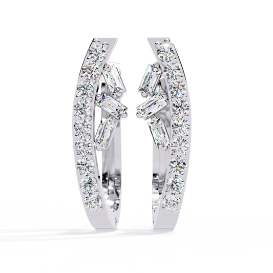 Aurielle Diamond Hoop Earrings