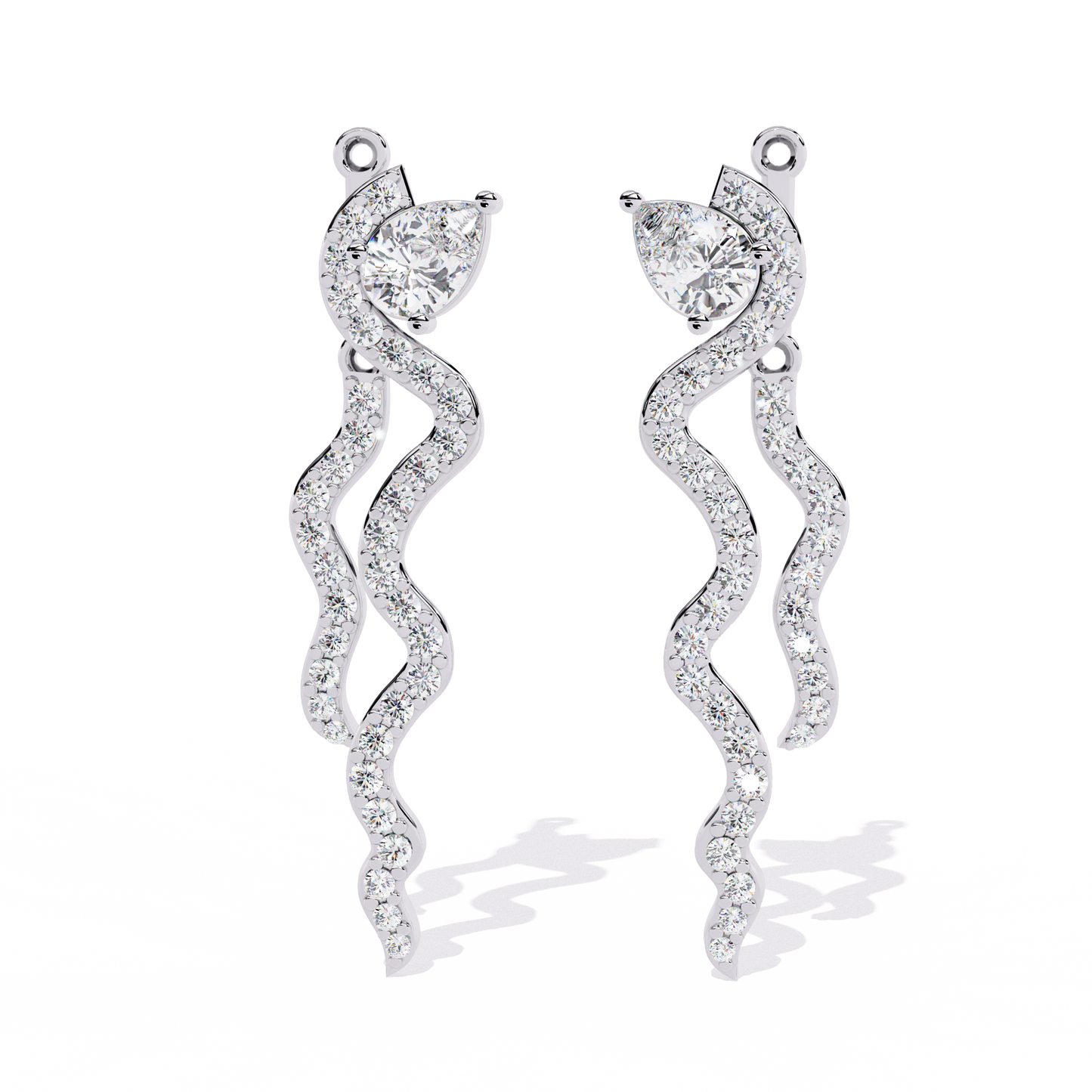 Serpentine Grace Drop Earrings