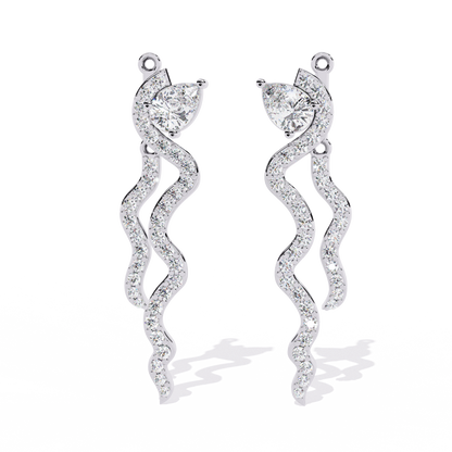 Serpentine Grace Drop Earrings