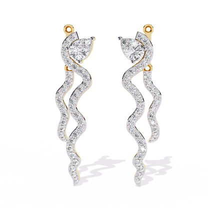 Serpentine Grace Drop Earrings