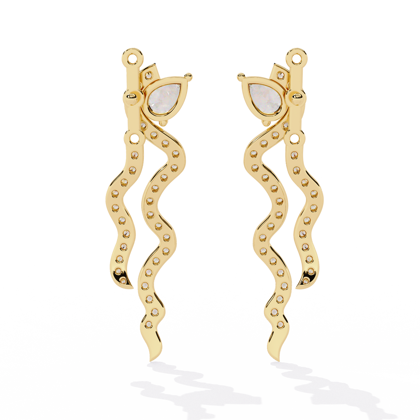 Serpentine Grace Drop Earrings