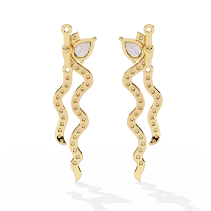 Serpentine Grace Drop Earrings