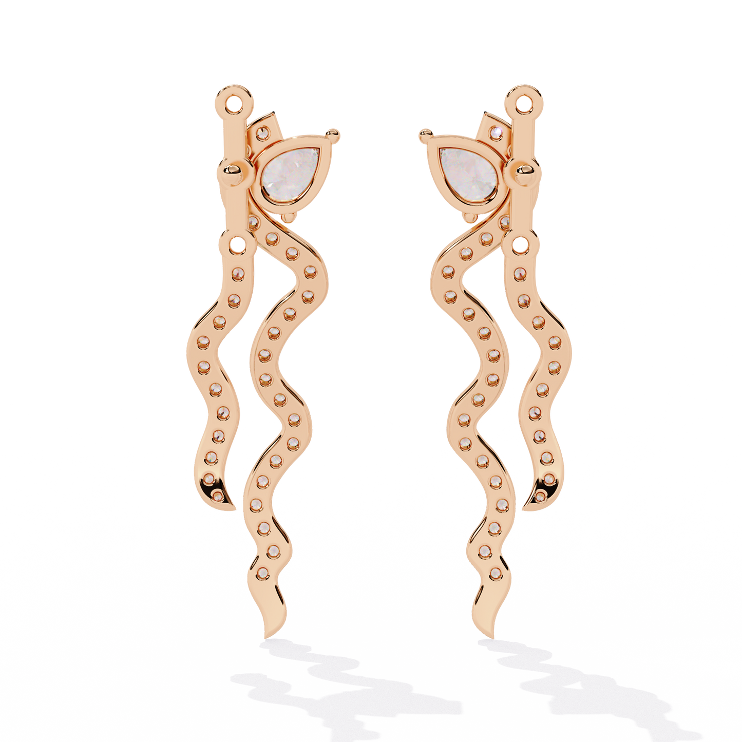 Serpentine Grace Drop Earrings