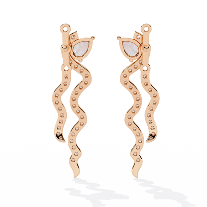 Serpentine Grace Drop Earrings