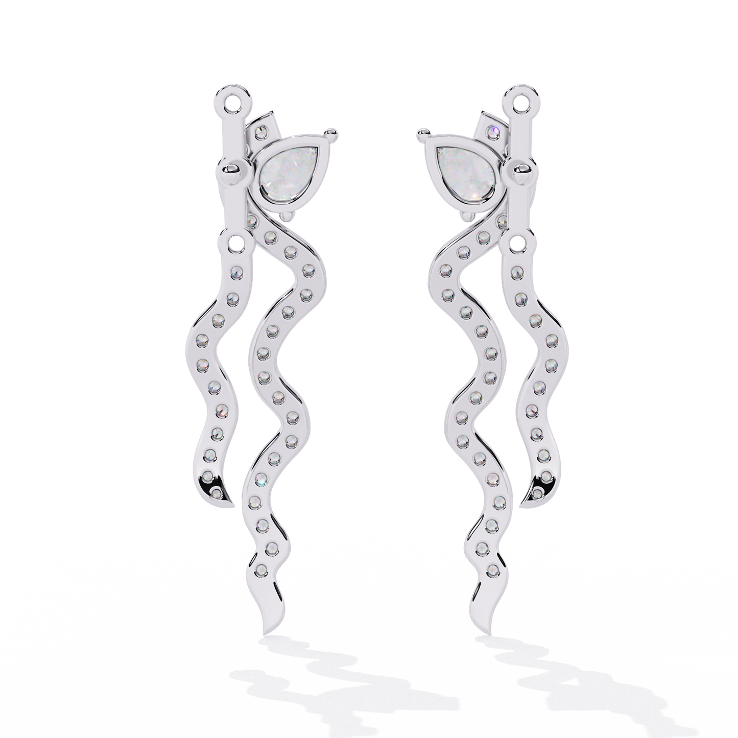 Serpentine Grace Drop Earrings