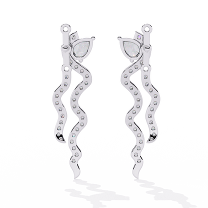 Serpentine Grace Drop Earrings