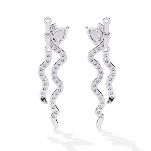 Serpentine Grace Drop Earrings