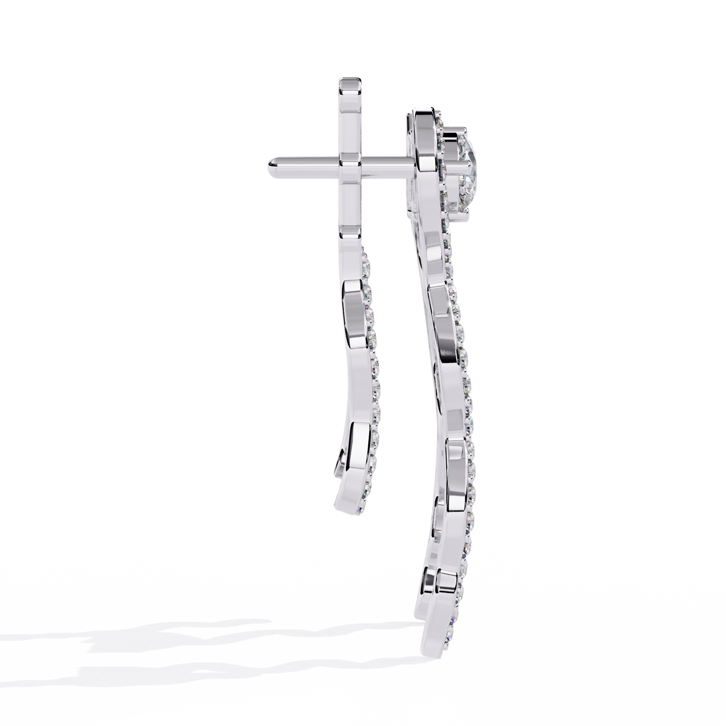 Serpentine Grace Drop Earrings