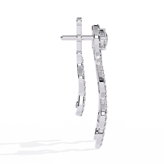 Serpentine Grace Drop Earrings