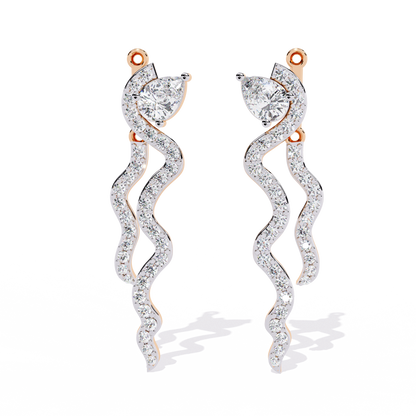 Serpentine Grace Drop Earrings
