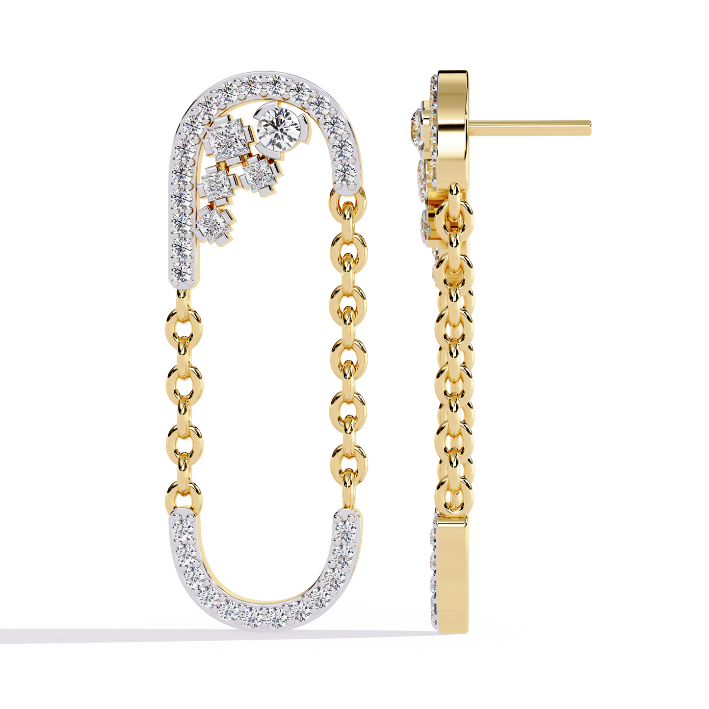 Celestia Link Drop Earrings