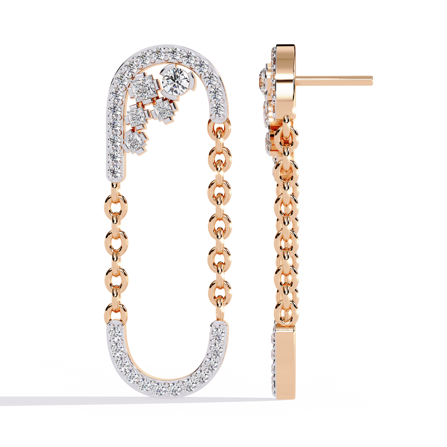 Celestia Link Drop Earrings
