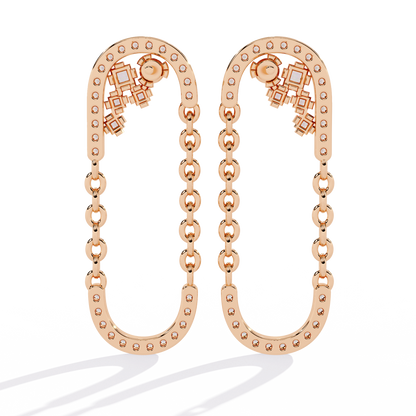 Celestia Link Drop Earrings