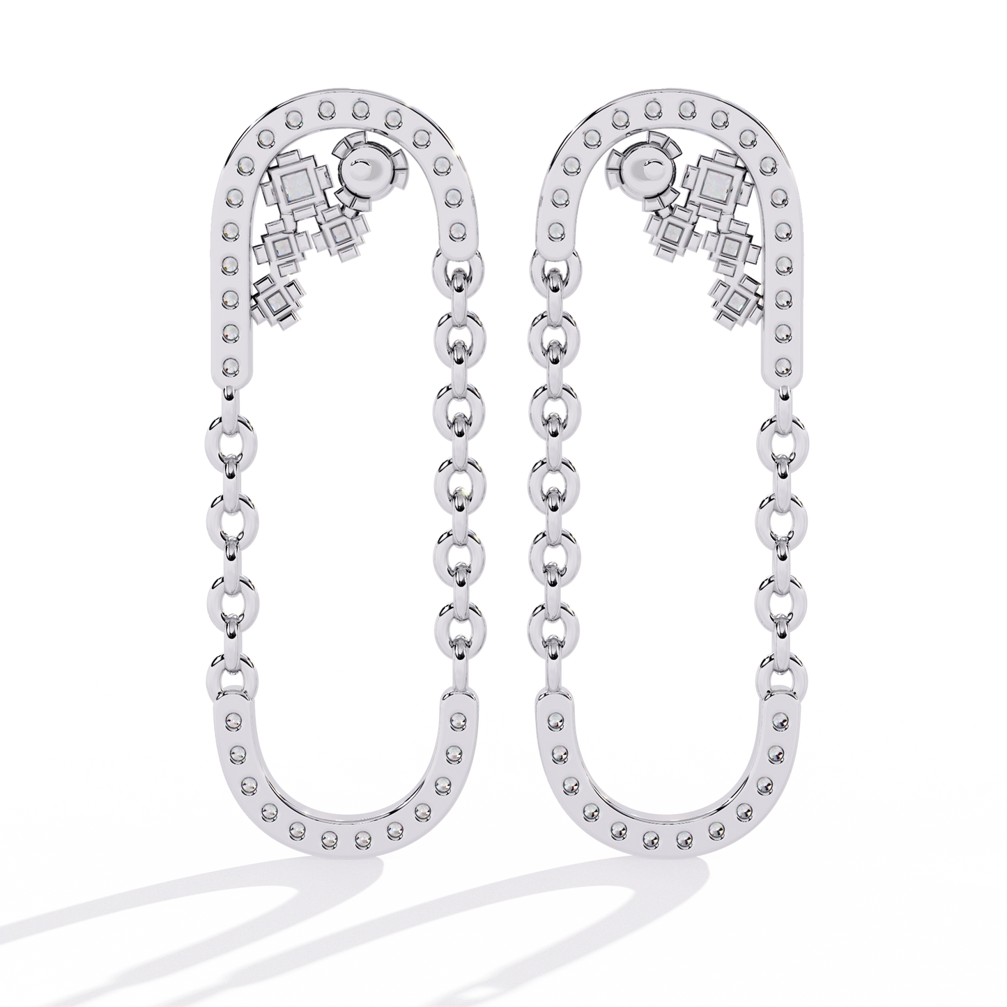 Celestia Link Drop Earrings