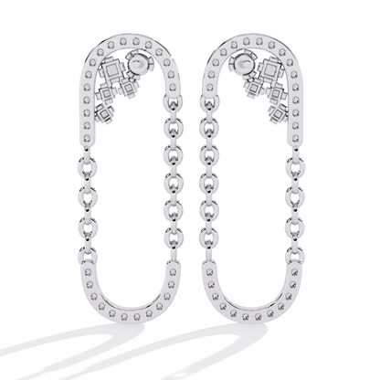 Celestia Link Drop Earrings