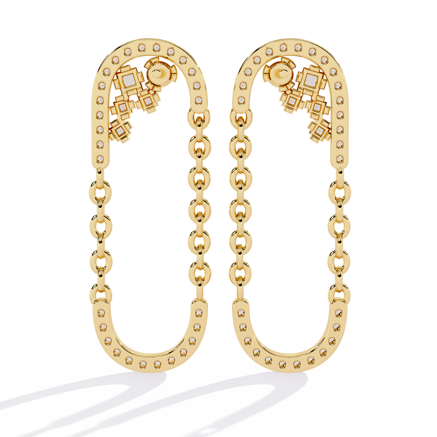 Celestia Link Drop Earrings